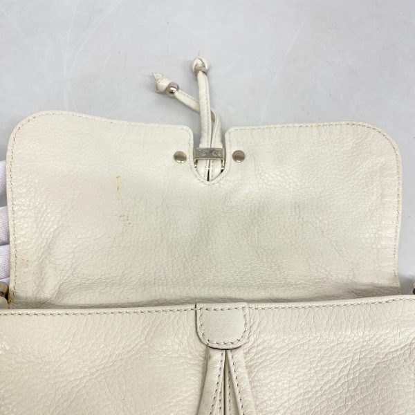 1240001039448 8 Gucci Shoulder Bag Bamboo White Silver Hardware