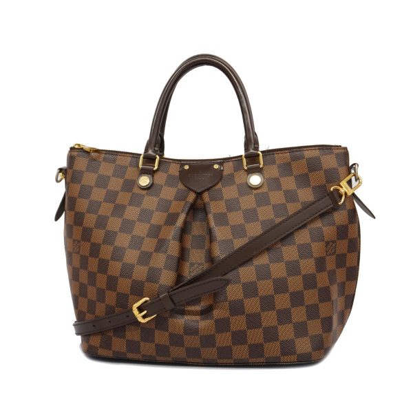 1240001039497 1 Louis Vuitton 2way Bag Damier Sienna MM Ebene