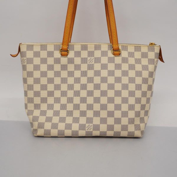 1240001039498 13 Louis Vuitton Tote Bag Damier Azur Jena PM White