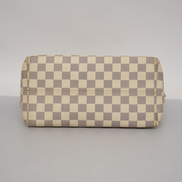 1240001039498 3 Louis Vuitton Tote Bag Damier Azur Jena PM White