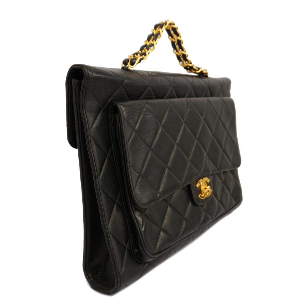 1240001039505 2 Chanel Shoulder Bag Matelasse Black Gold Hardware