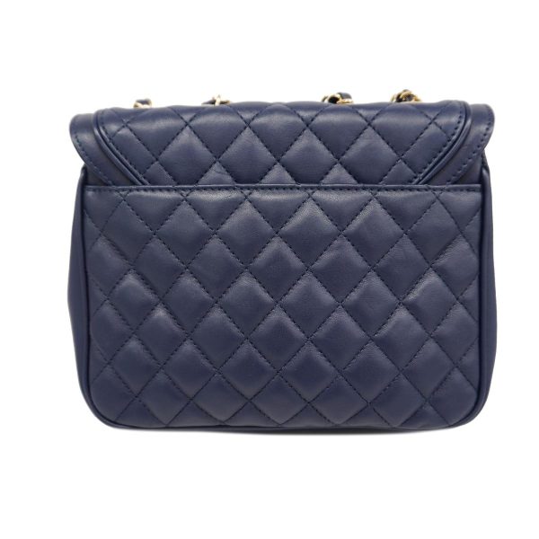 1240001039507 10 Chanel Shoulder Matelasse W Chain Lambskin Navy