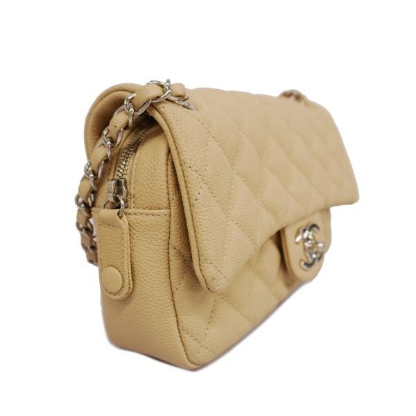 1240001039510 2 Chanel Shoulder Bag Matelasse W Chain Beige