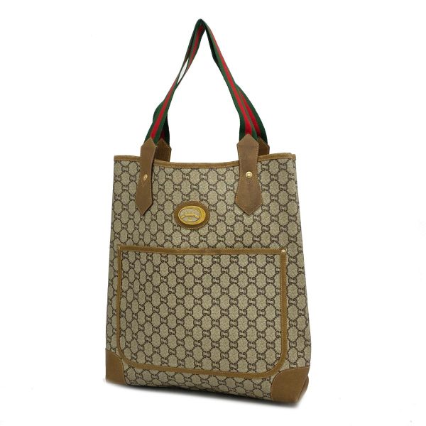 1240001039526 1 Gucci Tote Bag Sherry Line Brown Gold Hardware