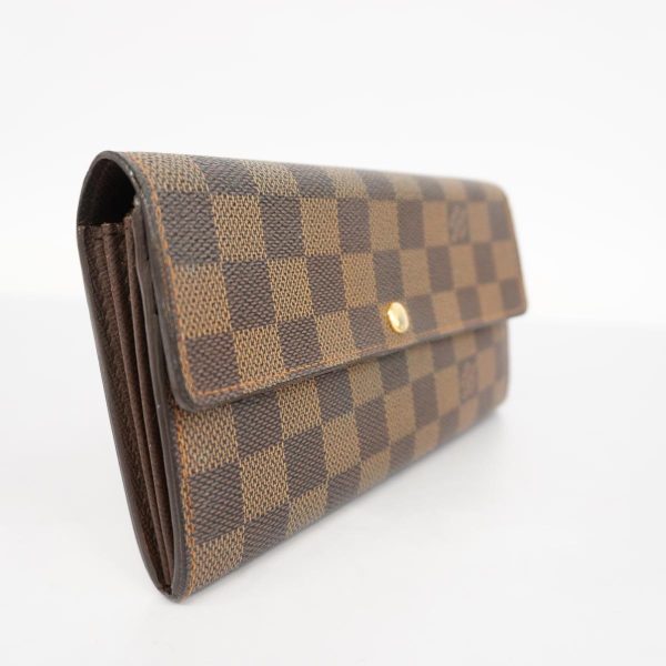 1240001039543 2 Louis Vuitton Long Wallet Portefeuille Sara Ebene