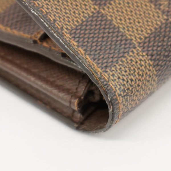 1240001039543 6 Louis Vuitton Long Wallet Portefeuille Sara Ebene