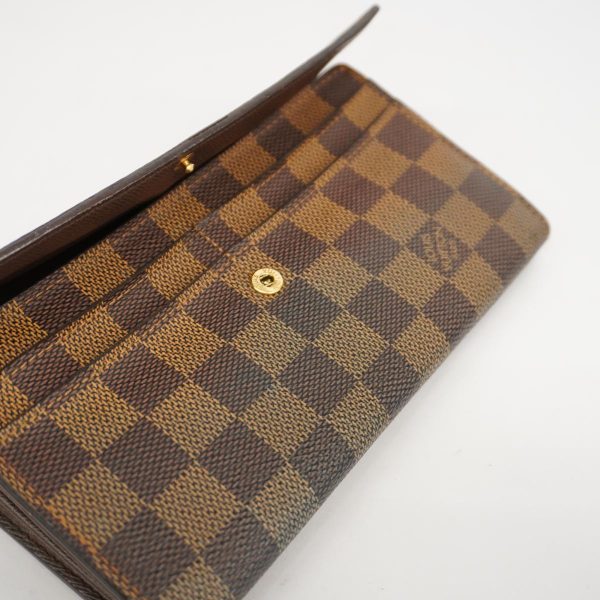 1240001039543 8 Louis Vuitton Long Wallet Portefeuille Sara Ebene