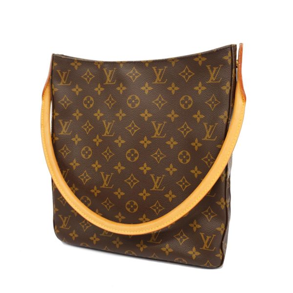 1240001039547 1 Louis Vuitton Shoulder Monogram Looping GM Brown