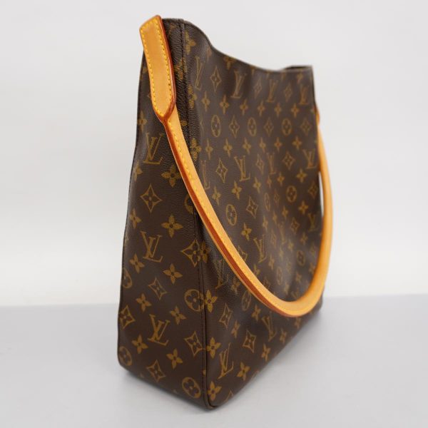 1240001039547 2 Louis Vuitton Shoulder Monogram Looping GM Brown