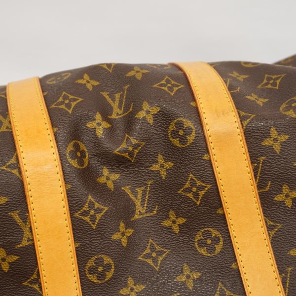 1240001039561 12 Louis Vuitton Boston Bag Monogram Keepall 55 Brown