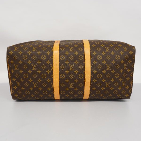 1240001039561 3 Louis Vuitton Boston Bag Monogram Keepall 55 Brown