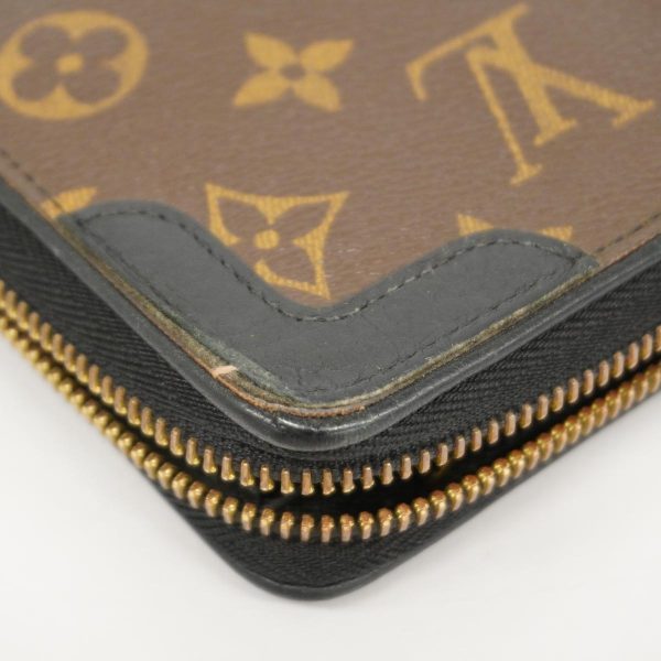 1240001039566 5 Louis Vuitton Long Wallet Zippy Retiro Brown Noir