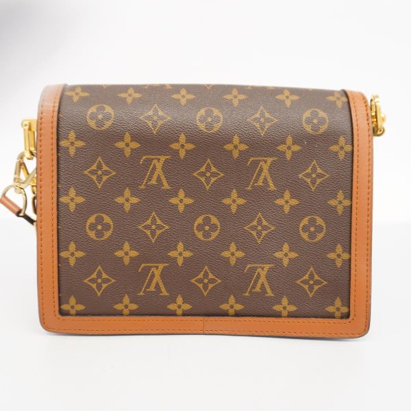 1240001039574 13 Louis Vuitton 2way Bag Reverse Dauphine MM Brown