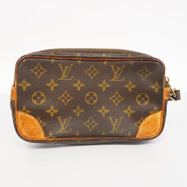 1240001039575 13 Louis Vuitton Clutch Bag Marly Dragonne PM Brown