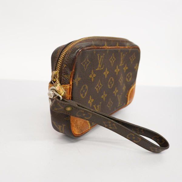 1240001039575 2 Louis Vuitton Clutch Bag Marly Dragonne PM Brown