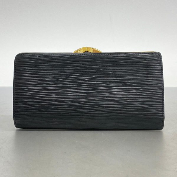 1240001039590 12 Louis Vuitton Wallet Epi Continental Viennois Noir