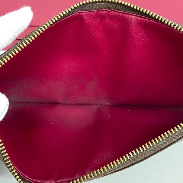 1240001039591 6 Louis Vuitton Long Wallet Adele Brown Fuchsia