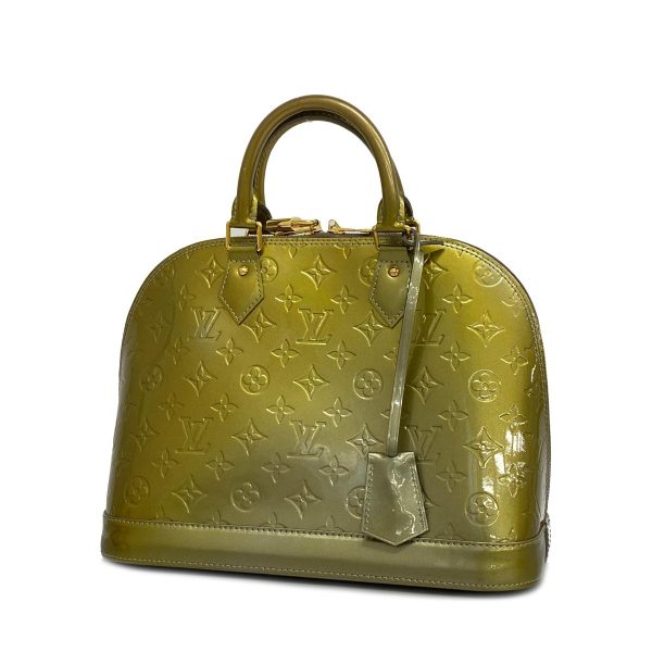 1240001039594 1 Louis Vuitton Handbag Vernis Alma Vert Olive