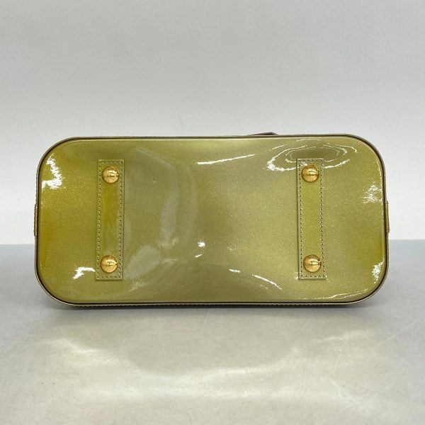 1240001039594 3 Louis Vuitton Handbag Vernis Alma Vert Olive