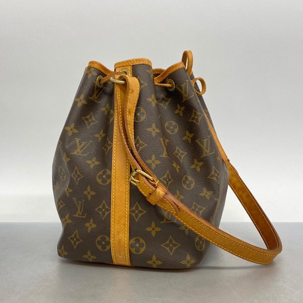 1240001039596 2 Louis Vuitton Shoulder Monogram Petit Noe Brown