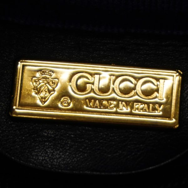 1240001039607 5 Gucci Boston Bag Micro GG Navy Gold Hardware