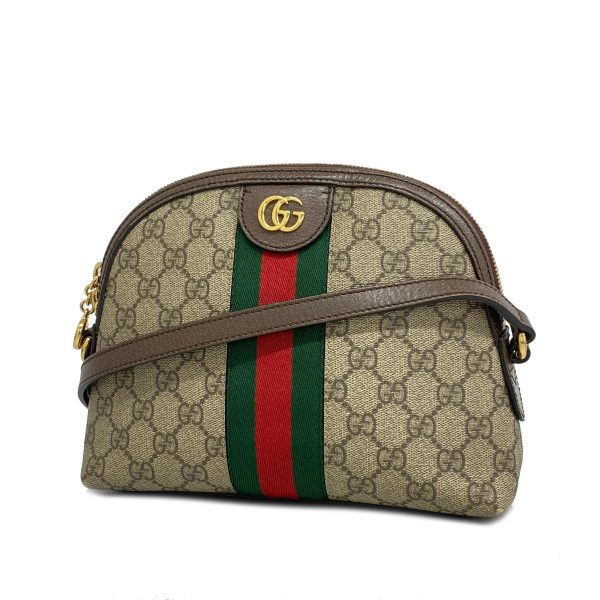 1240001039611 1 Gucci Shoulder Bag Ophidia Brown Gold Hardware