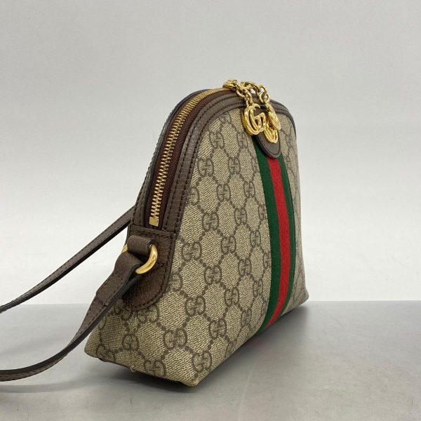 1240001039611 2 Gucci Shoulder Bag Ophidia Brown Gold Hardware