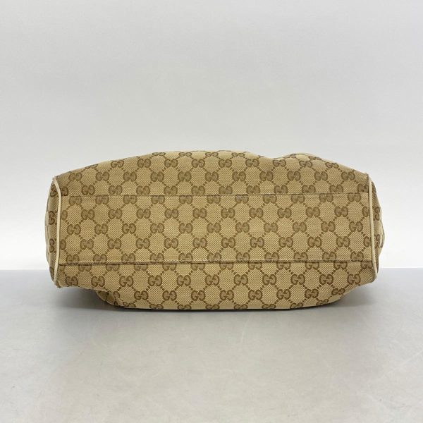 1240001039612 3 Gucci Tote Bag GG Canvas Brown Gold Hardware