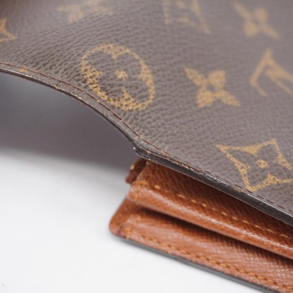 1240001039627 12 Louis Vuitton Long Wallet Portomone Credit Brown