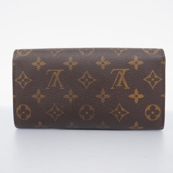 1240001039627 14 Louis Vuitton Long Wallet Portomone Credit Brown