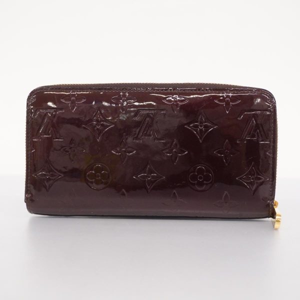 1240001039687 12 Louis Vuitton Long Wallet Vernis Zippy Amarant