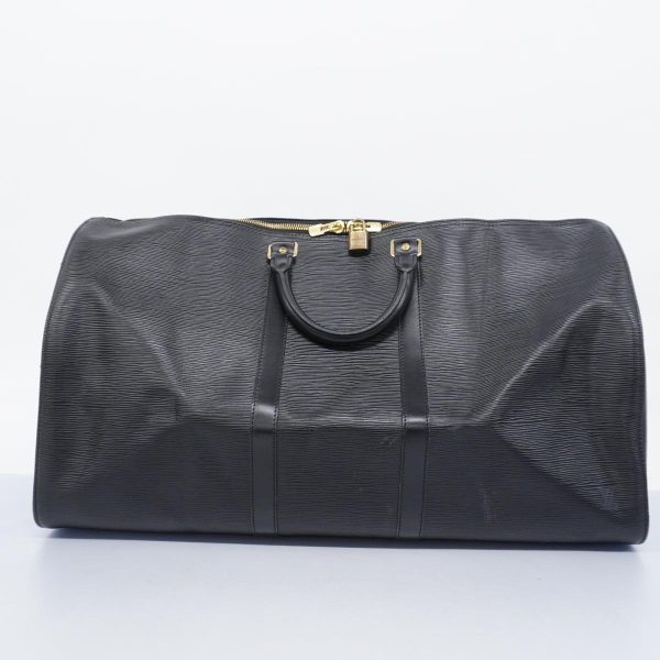 1240001039722 12 Louis Vuitton Boston Bag Epi Keepall 55 Noir