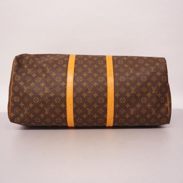 1240001039730 3 Louis Vuitton Boston Bag Monogram Keepall 60 Brown