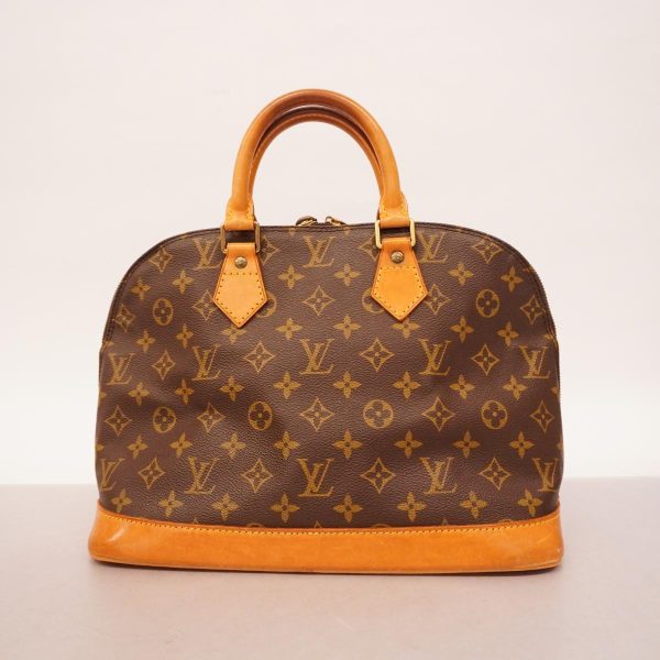 1240001039732 12 Louis Vuitton Handbag Monogram Alma Brown