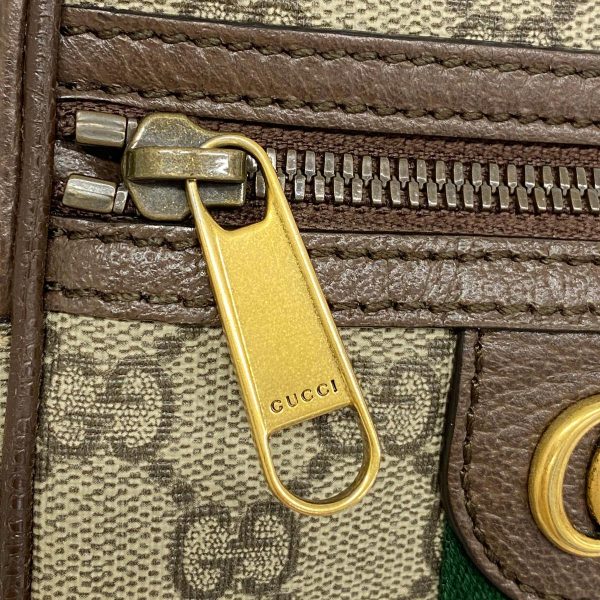 1240001039801 11 Gucci Shoulder Bag Ophidia Leather Brown Beige