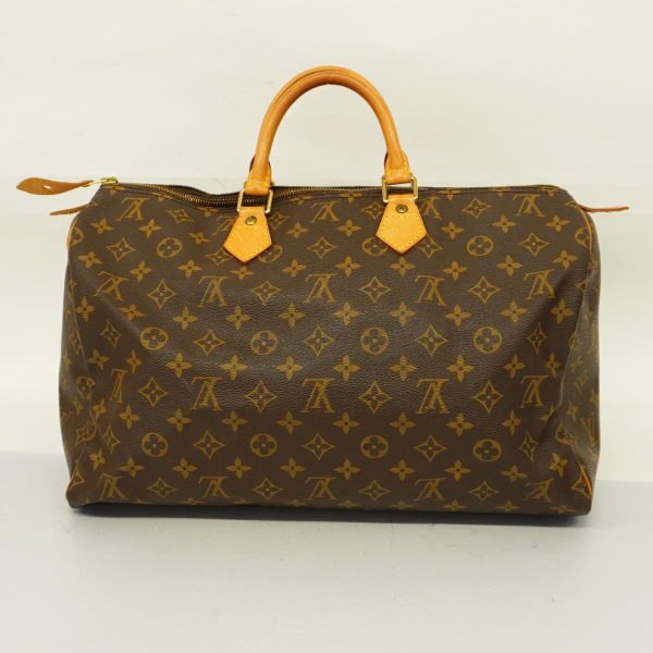 1240001039841 10 Louis Vuitton Handbag Monogram Speedy 40 Brown