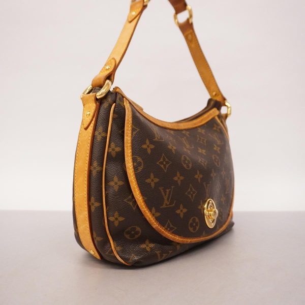 1240001039892 2 Louis Vuitton Shoulder Monogram Thuram PM Brown