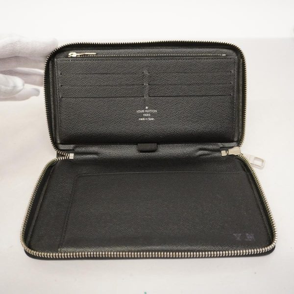 1240001039895 4 1 Louis Vuitton Wallet Zippy Organizer Black Gray