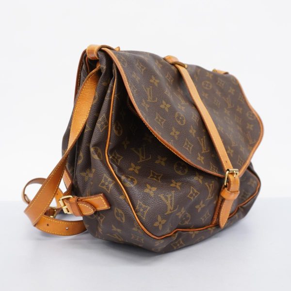 1240001039932 2 Louis Vuitton Shoulder Monogram Saumur 35 Brown