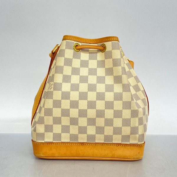 1240001039979 10 Louis Vuitton Shoulder Damier Azur Noe BB White