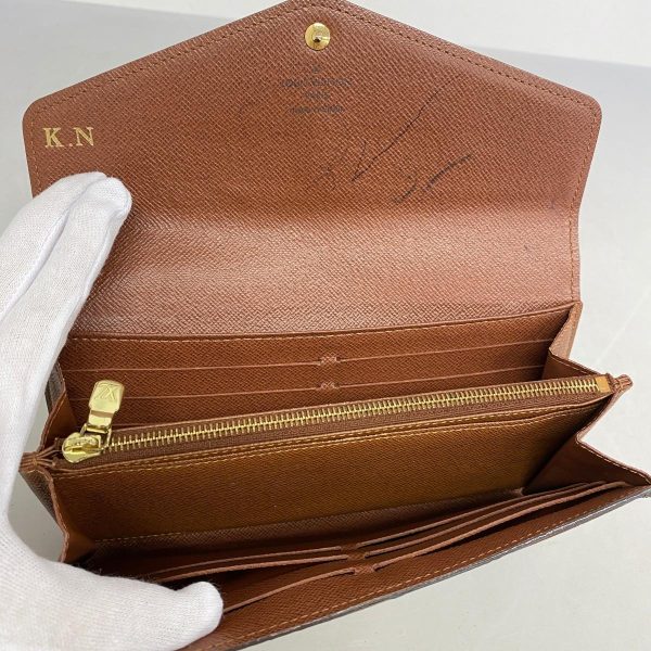 1240001039981 3 Louis Vuitton Long Wallet Portefeuille Sara Brown