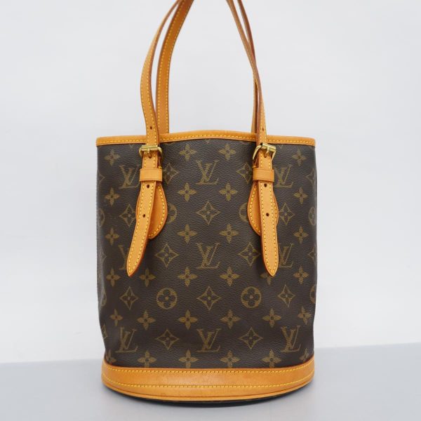 1240001040063 14 Louis Vuitton Tote Bag Monogram Bucket PM Brown