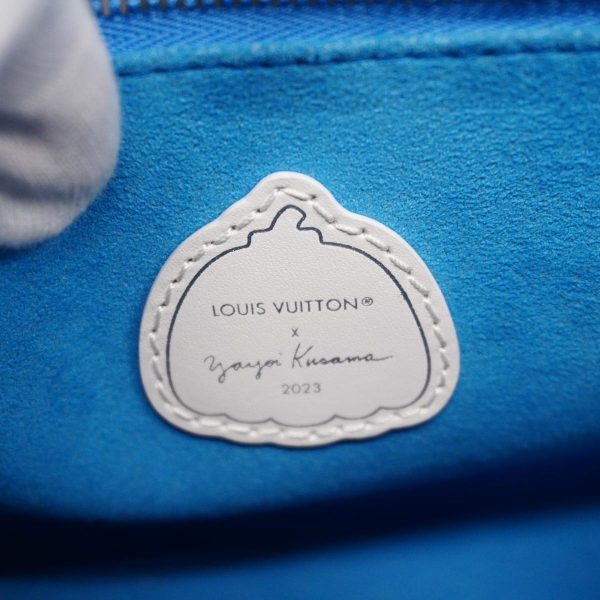 1240001040068 5 Louis Vuitton 2way Bag On The Go PM Blue Blank