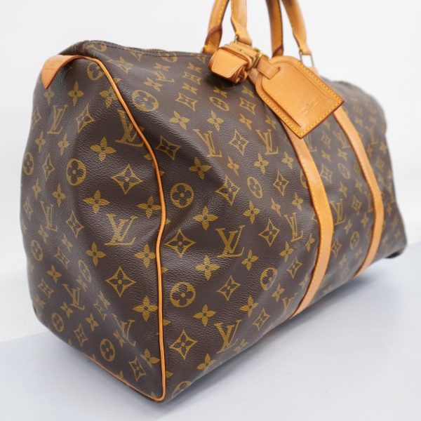 1240001040137 2 Louis Vuitton Boston Bag Monogram Keepall 50 Brown