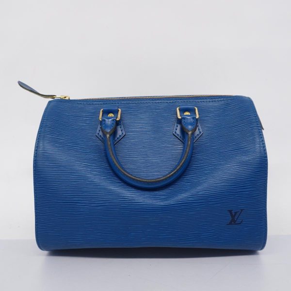 1240001040149 11 Louis Vuitton Handbag Epi Speedy 25 Toledo Blue