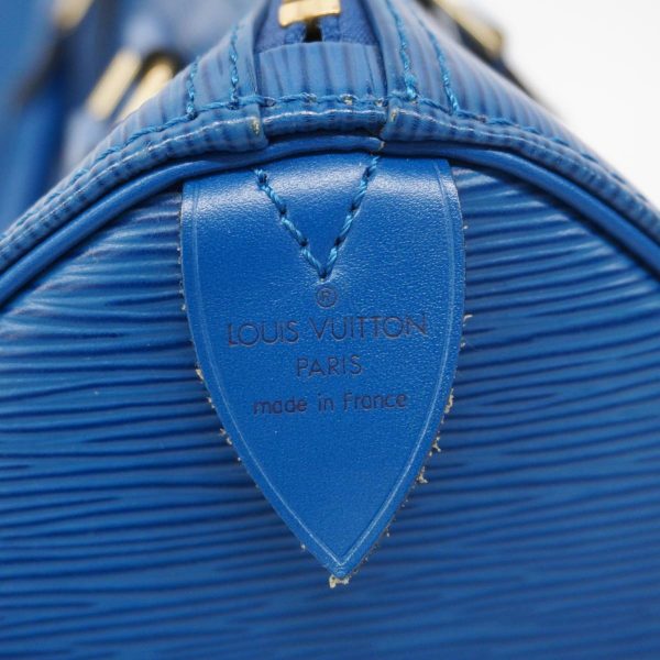 1240001040149 5 Louis Vuitton Handbag Epi Speedy 25 Toledo Blue