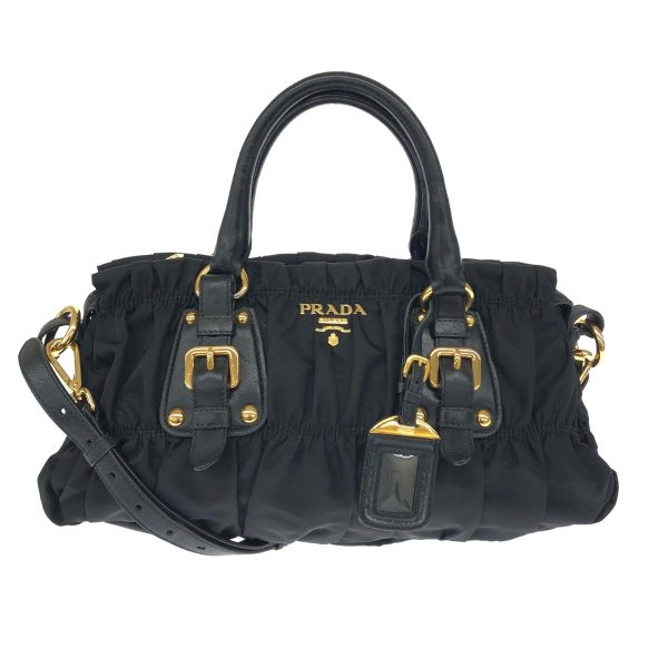 1240001076527 1 Prada 2 Way Bag Nylon Multifunctional Black