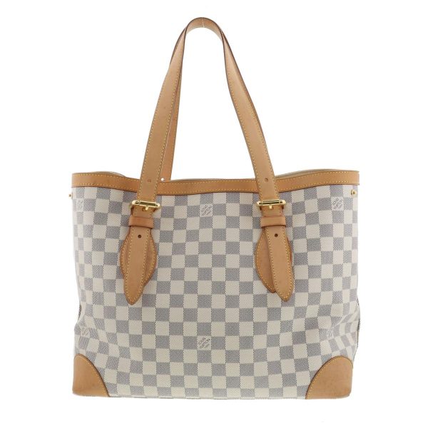 1240002021383 3 Louis Vuitton Hamposted MM Bag Damier Azur White