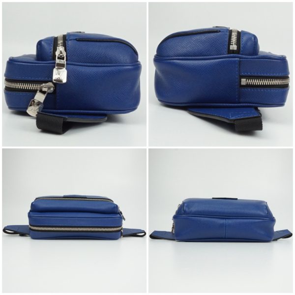 1240002033040 3 Louis Vuitton Bum Bag Outdoor Taiga Leather Body Bag Cobalt Blue