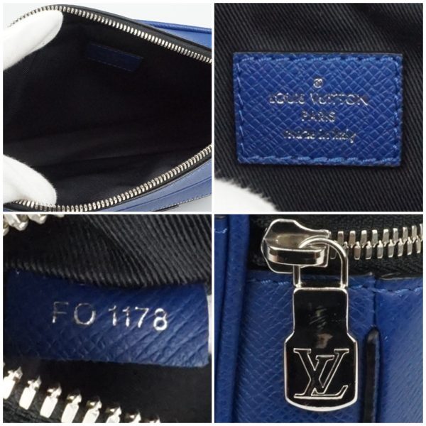 1240002033040 5 Louis Vuitton Bum Bag Outdoor Taiga Leather Body Bag Cobalt Blue